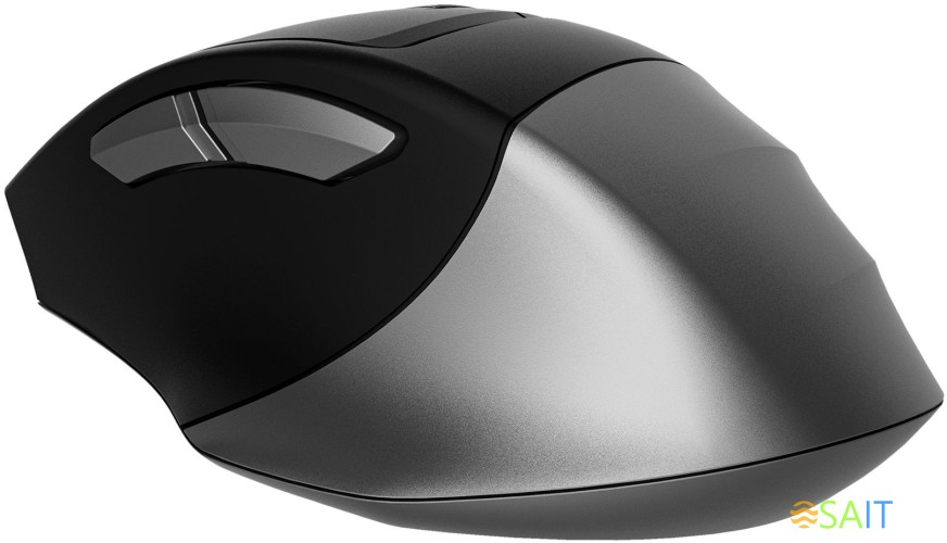 Мышь A4Tech Fstyler FB35S серый/черный оптическая 2000dpi беспров. BT/Radio USB для ноутбука 5but (FB35S USB SMOKY GREY)