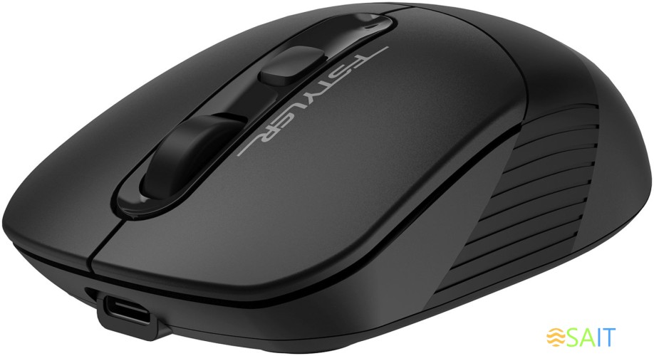 Мышь A4Tech Fstyler FB10CS черный оптическая 2000dpi silent беспров. BT/Radio USB 4but (FB10CS USB STONE BLACK)
