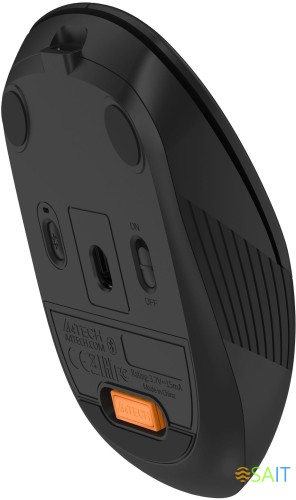 Мышь A4Tech Fstyler FB10CS черный оптическая 2000dpi silent беспров. BT/Radio USB 4but (FB10CS USB STONE BLACK)