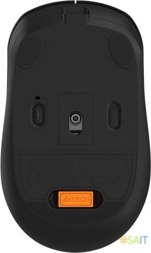 Мышь A4Tech Fstyler FB10CS черный оптическая 2000dpi silent беспров. BT/Radio USB 4but (FB10CS USB STONE BLACK)