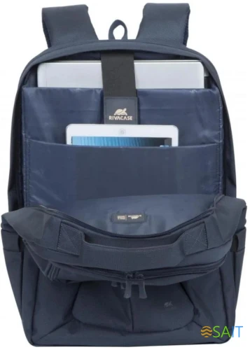 Рюкзак для ноутбука 17.3" Riva 8460 темно-синий полиэстер женский дизайн