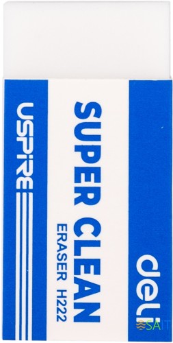 Набор ластиков Deli EH222-P прямоугольный 45х22.5х10.5мм белый картон.кор. (36шт)