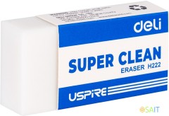 Набор ластиков Deli EH222-P прямоугольный 45х22.5х10.5мм белый картон.кор. (36шт)