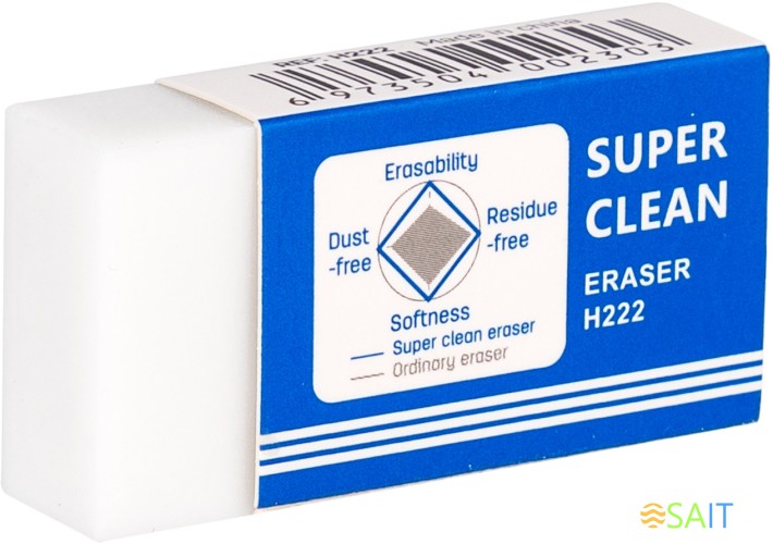 Набор ластиков Deli EH222-P прямоугольный 45х22.5х10.5мм белый картон.кор. (36шт)