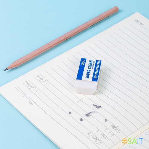 Набор ластиков Deli EH222-P прямоугольный 45х22.5х10.5мм белый картон.кор. (36шт)