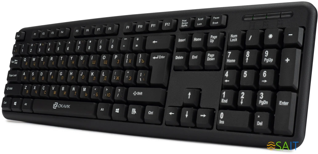 Клавиатура Оклик 130M черный USB (337077)