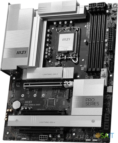 Материнская плата MSI PRO Z890-A WIFI Soc-1851 Intel Z890 4xDDR5 ATX AC`97 8ch(7.1) 5Gigabit RAID+HDMI