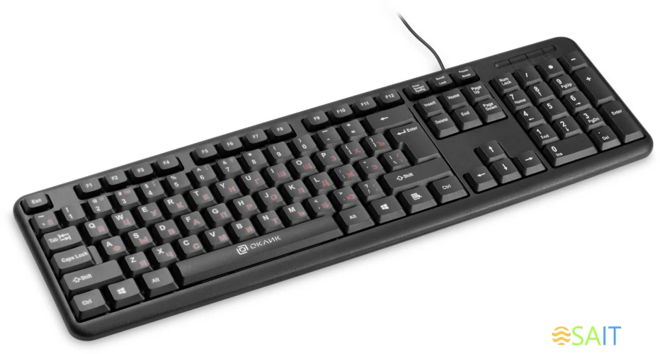 Клавиатура Оклик 90MV2 черный USB (1185967)