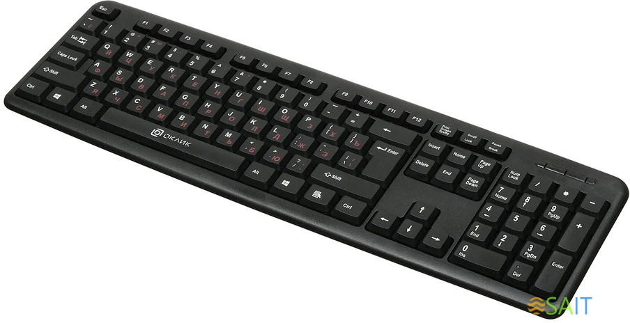 Клавиатура Оклик 90MV2 черный USB (1185967)