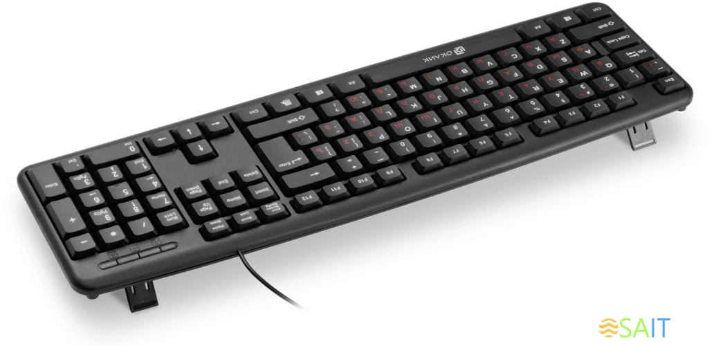 Клавиатура Оклик 90MV2 черный USB (1185967)