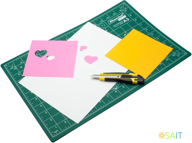 Подкладка для резки Silwerhof Create A3 297x420мм пластик зеленый