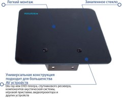 Кронштейн-подставка для DVD и AV систем Kromax MICRO-MONO черный макс.5кг настенный