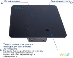 Кронштейн-подставка для DVD и AV систем Kromax MICRO-MONO черный макс.5кг настенный