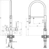 Смеситель RIVELATO Rivelato 1523517 antracite cromo