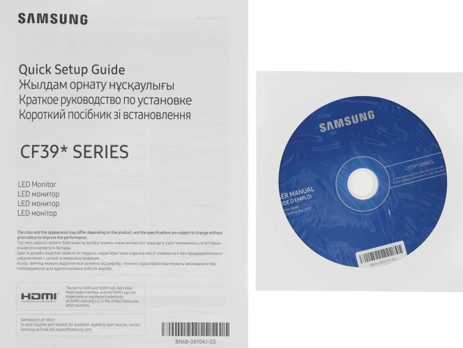 Монитор Samsung 27" C27F396FHI черный VA LED 16:9 HDMI матовая 250cd 178гр/178гр 1920x1080 60Hz FreeSync VGA FHD 4.1кг