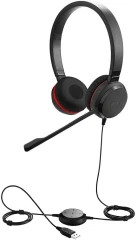 Наушники с микрофоном Jabra Evolve 30 II MS черный 1.2м накладные USB оголовье (5399-823-309)