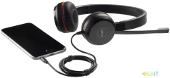 Наушники с микрофоном Jabra Evolve 30 II MS черный 1.2м накладные USB оголовье (5399-823-309)