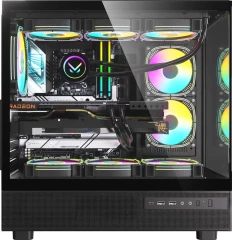 Корпус Formula Crystal Z8 черный без БП ATX 9x120mm 6x140mm 1xUSB3.0 audio bott PSU