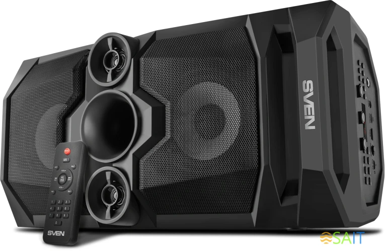 Колонка порт. Sven PS-655 черный 50W 1.0 BT/3.5Jack 4400mAh (SV-020163)