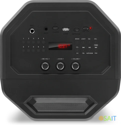 Колонка порт. Sven PS-655 черный 50W 1.0 BT/3.5Jack 4400mAh (SV-020163)