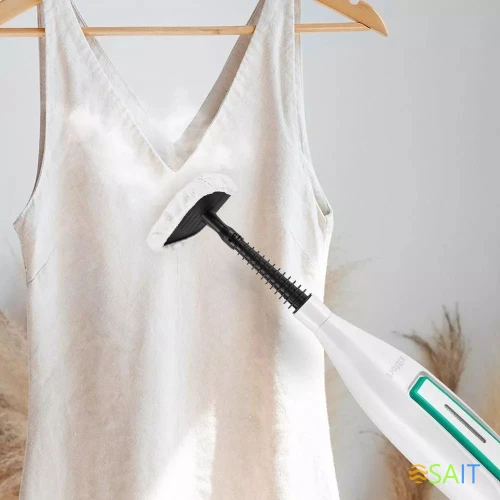 Швабра паровая Kitfort КТ-1098 1250Вт белый/зеленый