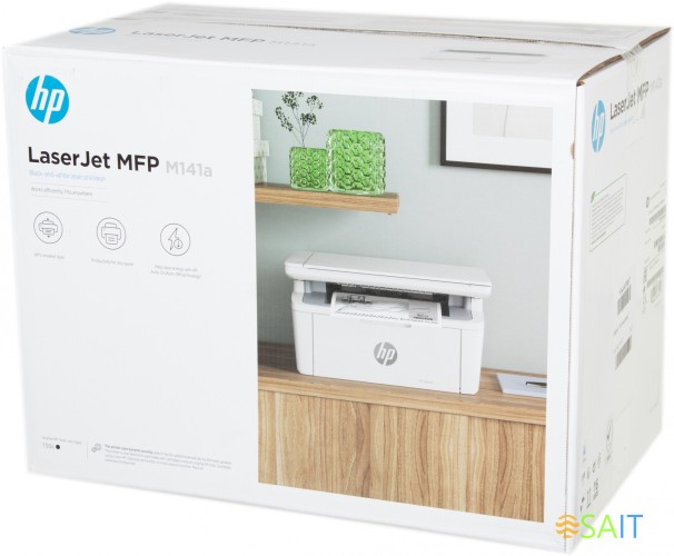 МФУ лазерный HP LaserJet M141a (7MD73A) A4 белый