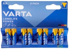 Батарея Varta Longlife power HIGH ENERGY Alkaline LR6 AA (8шт) блистер