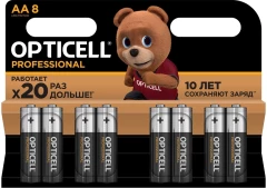 Батарея Opticell Professional AA AA (8шт) блистер