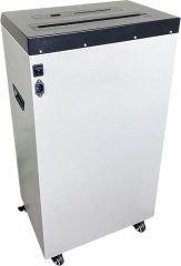 Шредер Heleos СП65-4 белый/черный (секр.P-4) фрагменты 30лист. 65лтр. скрепки скобы пл.карты CD