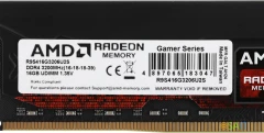 Память DDR4 16Gb 3200MHz AMD R9S416G3206U2S R9 RTL Gaming PC4-25600 CL16 DIMM 288-pin 1.35В с радиатором Ret