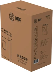 Шредер Cactus CS-SH-C4 белый (секр.P-4) фрагменты 8лист. 13лтр. скрепки скобы пл.карты