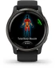 Смарт-часы Garmin Venu 2 33мм 1.3" AMOLED корп.черный рем.черный разм.брасл.:135-200мм (010-02430-11)