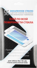 Защитное стекло для экрана DF inColor-01 черный для Infinix Hot 10 Lite 2.5D 1шт. (DF INCOLOR-01 (BLACK))