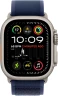 Смарт-часы Apple Watch Ultra 2 2024 A2986 49мм OLED корп.титан Trial loop рем.синий разм.брасл.:145-220мм (MX4L3FD/A)
