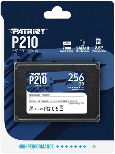 Накопитель SSD Patriot SATA-III 256GB P210S256G25 P210 2.5"