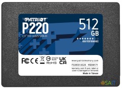 Накопитель SSD Patriot SATA-III 512GB P220S512G25 P220 2.5"