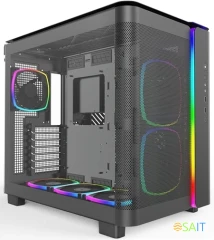 Корпус Montech King 95 Pro черный без БП ATX 7x120mm 2x140mm 2xUSB3.0 audio bott PSU