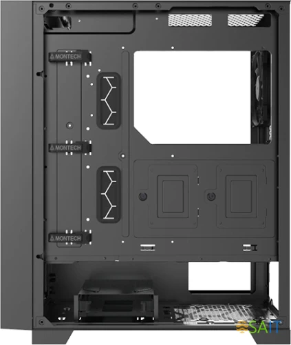 Корпус Montech Air 1000 Lite черный без БП ATX 1x120mm 3x140mm 1xUSB2.0 2xUSB3.0 audio bott PSU