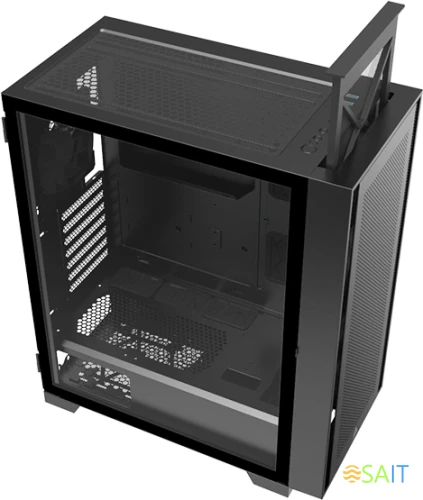 Корпус Montech Air 1000 Lite черный без БП ATX 1x120mm 3x140mm 1xUSB2.0 2xUSB3.0 audio bott PSU