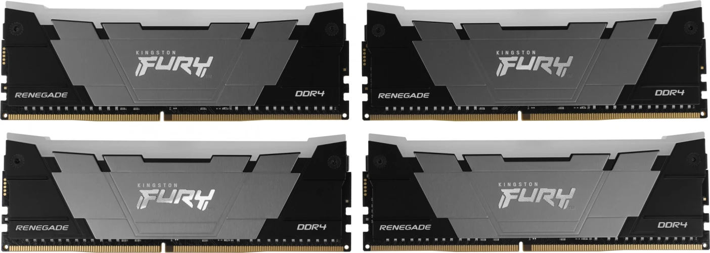 Память DDR4 4x32GB 3600MHz Kingston KF436C18RB2AK4/128 Fury Renegade RGB RTL Gaming PC4-28800 CL18 DIMM 288-pin 1.35В dual rank с радиатором Ret