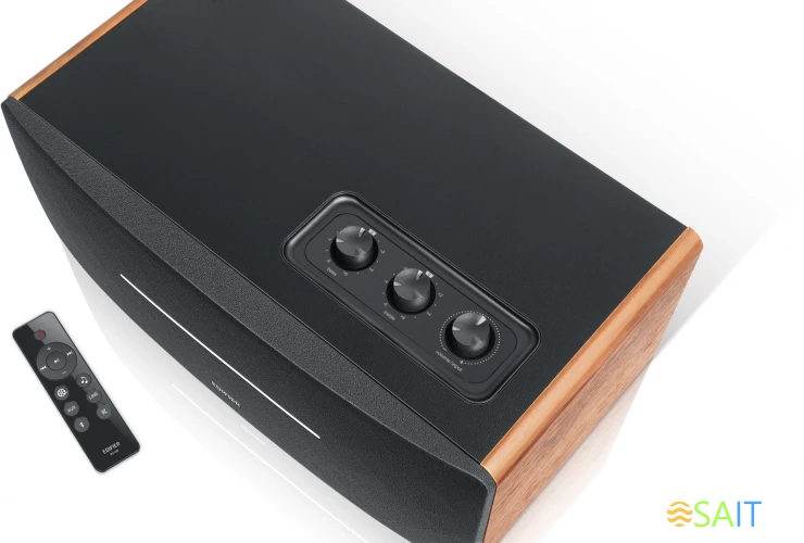 Колонки Edifier D12 2.0 дерево/черный 70Вт BT