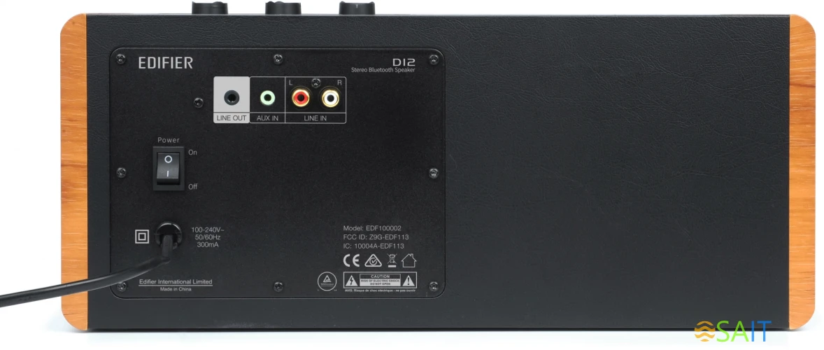 Колонки Edifier D12 2.0 дерево/черный 70Вт BT