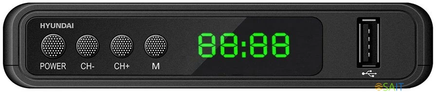 Ресивер DVB-T2 Hyundai H-DVB520 + WiFi-адаптер черный