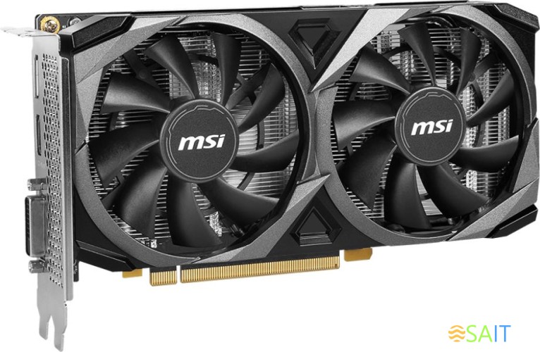 Видеокарта MSI PCI-E 4.0 RTX 3050 VENTUS 2X XS 8G OC NVIDIA GeForce RTX 3050 8Gb 128bit GDDR6 1807/14000 DVIx1 HDMIx1 DPx1 HDCP Ret