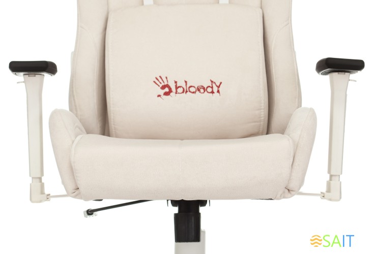 Кресло игровое A4Tech Bloody GC-320 белый сиденье белый крестов.