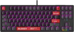 Клавиатура A4Tech Bloody AT87 механическая черный/красный USB for gamer LED (AT87)