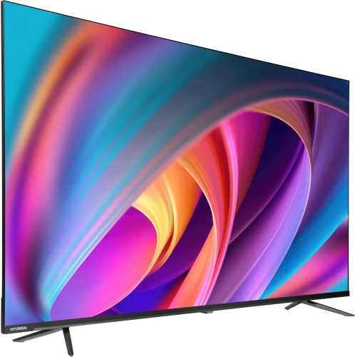 Телевизор LED Hyundai 55" H-LED55BU7100 WebOS Frameless Metal серый/серый 4K Ultra HD 60Hz MEMC DVB-T DVB-T2 DVB-C DVB-S DVB-S2 USB WiFi Smart TV