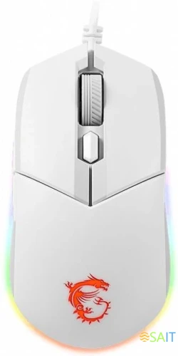 Мышь MSI Clutch GM11 белый оптическая 5000dpi USB 5but (S12-0401970-CLA)