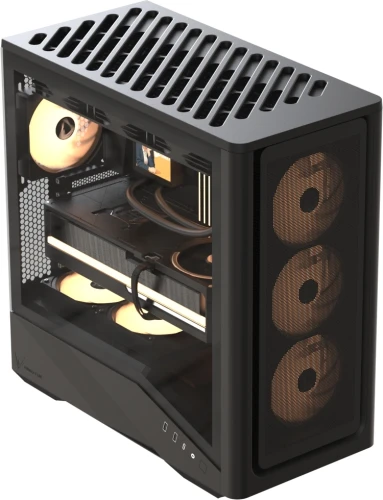 Корпус Formula Air Power G9 Duo черный без БП ATX 12x120mm 3x140mm 2xUSB3.0 audio bott PSU