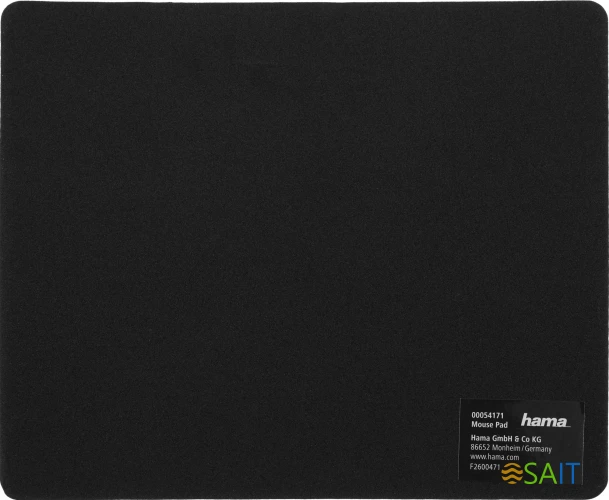Коврик для мыши Hama H-54171 Мини черный 223x183x3мм (00054171)